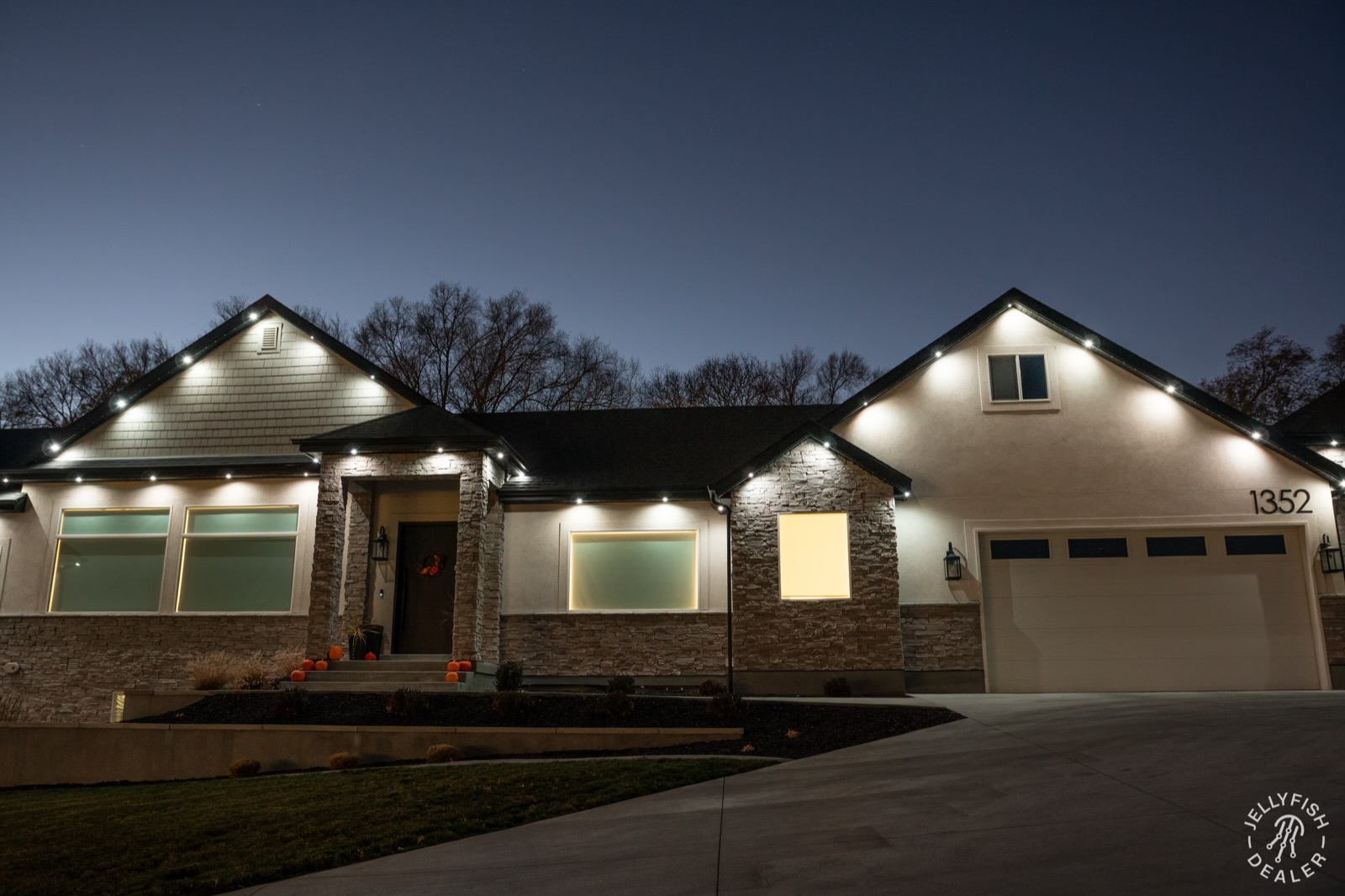 Architectural Accent Lighting install by Twilight Zone Permanent Lighting