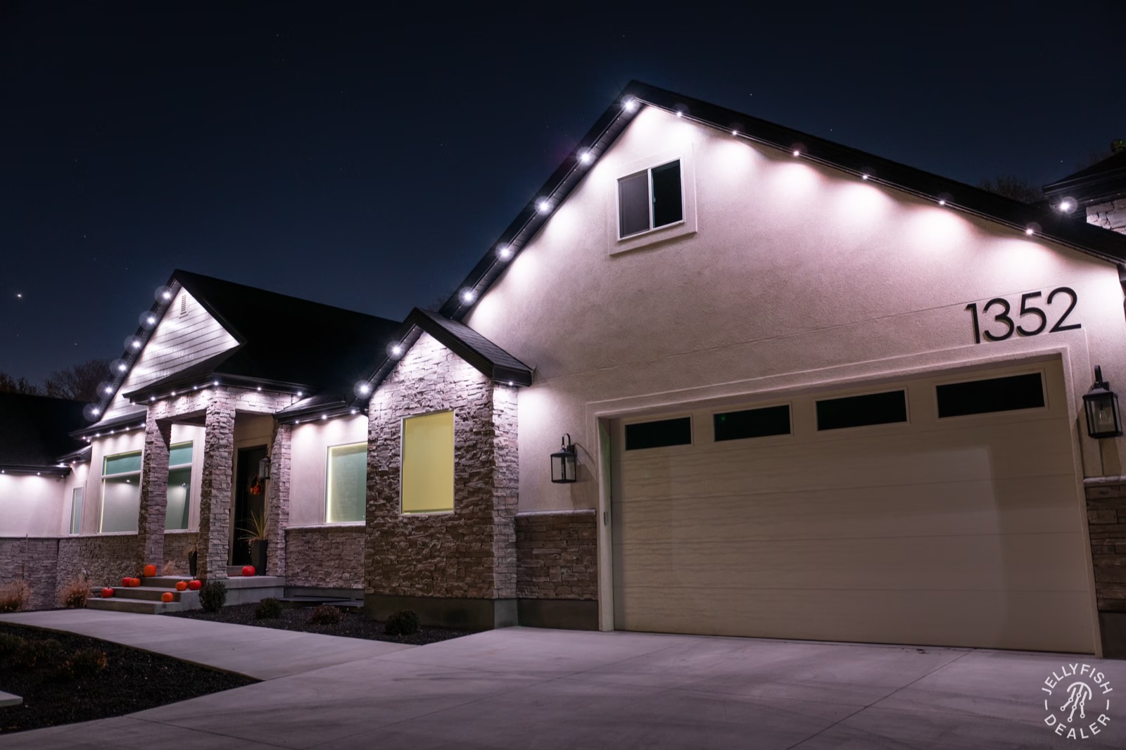 Permanent Patio Lighting install by Twilight Zone Permanent Lighting