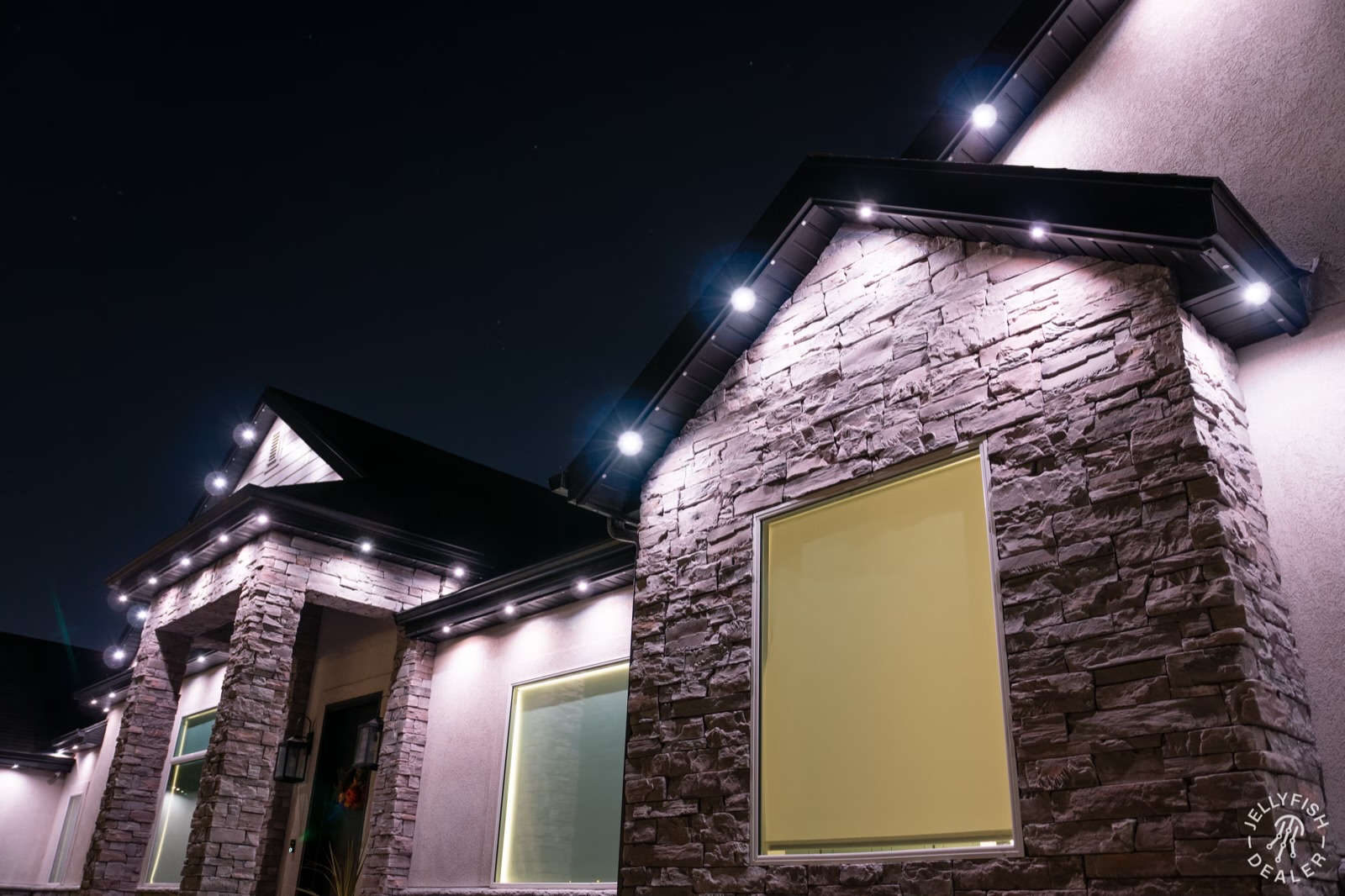 Permanent Pool Deck Lighting install by Twilight Zone Permanent Lighting