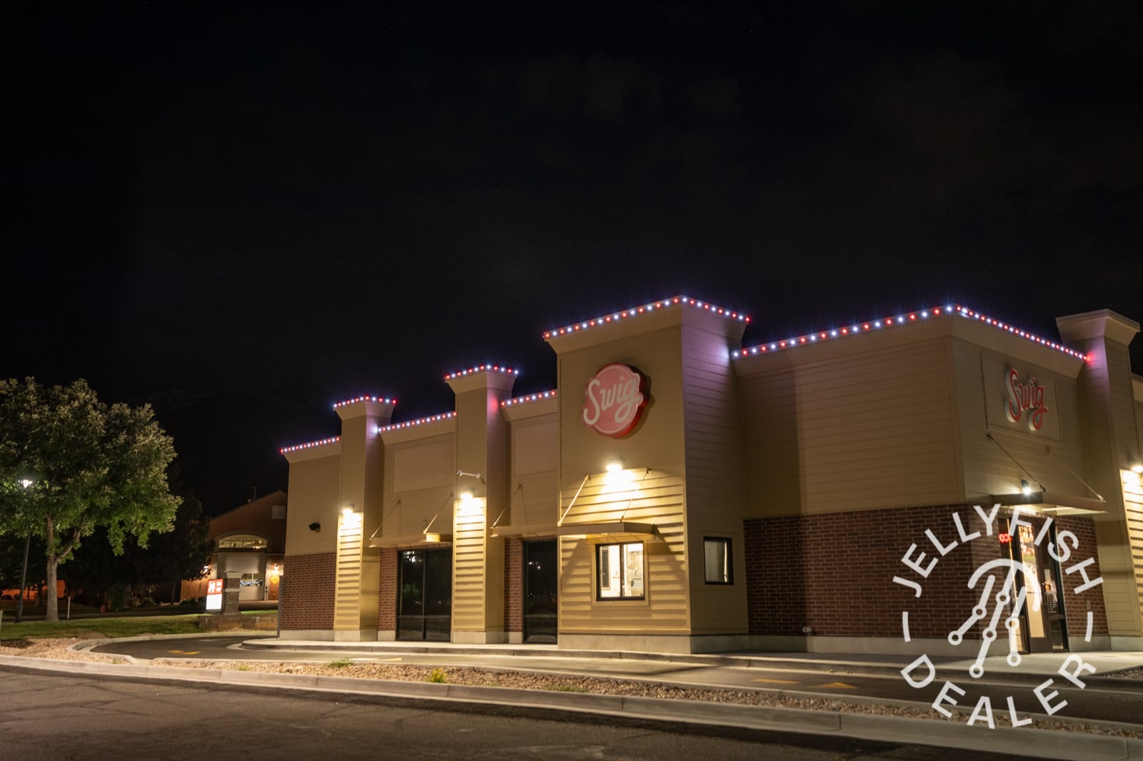 Real installs by tier — soffit channel close-up by Twilight Zone Permanent Lighting